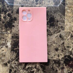 Cocomii Square Neutral Phone Hard Case For iPhone 12 Pro Coral Pink New Open